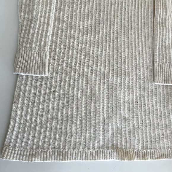 MADEWELL 100% Merino Wool Turtleneck Long Sleeves Sweater Dress Ivory Medium - Picture 9 of 11